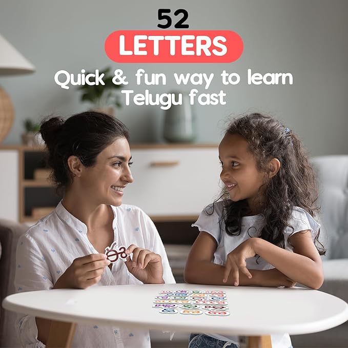 Magnetic Telugu Alphabet Set — Educational Learning Toy with Board & Pen